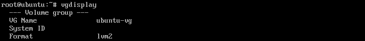 vgdisplay